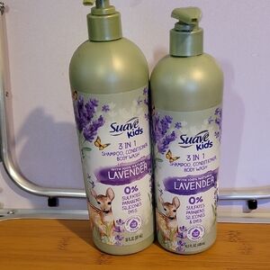 Kids Lavender 3-in-1 Shampoo, Conditioner & Body Wash - Green Bottle